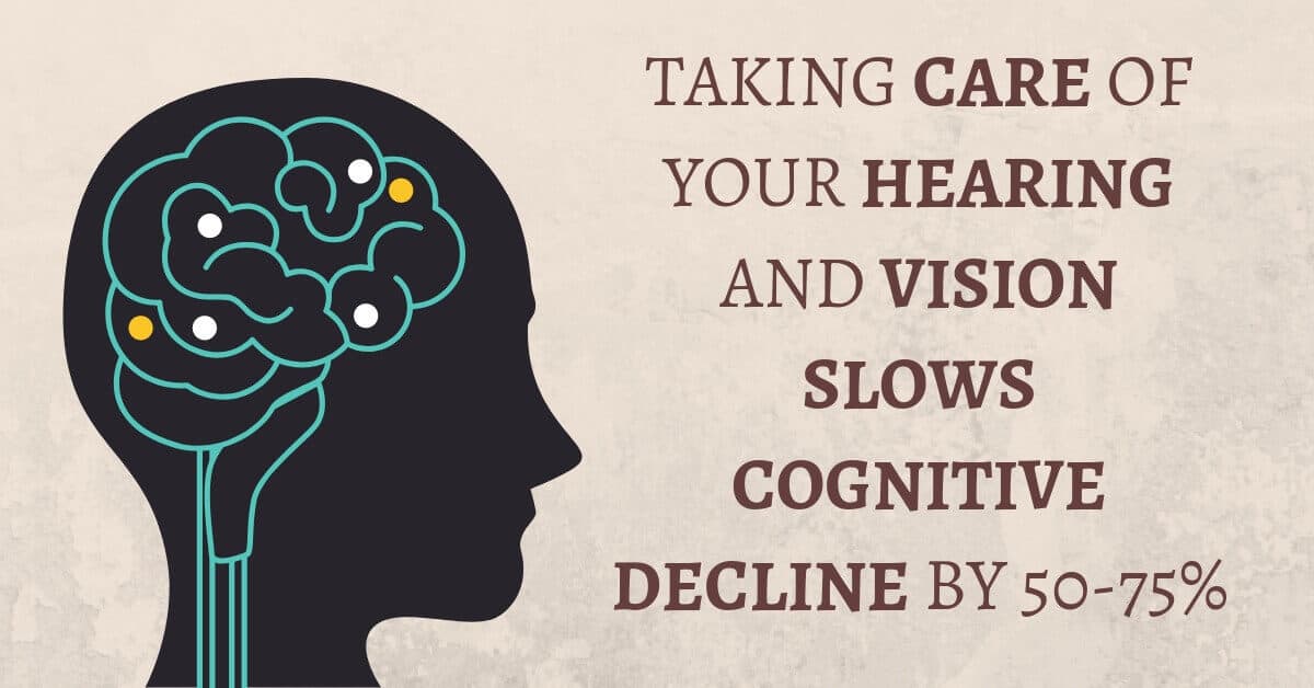 Taking Care of Your Hearing and Vision Slows Cognitive Decline by 50-75%